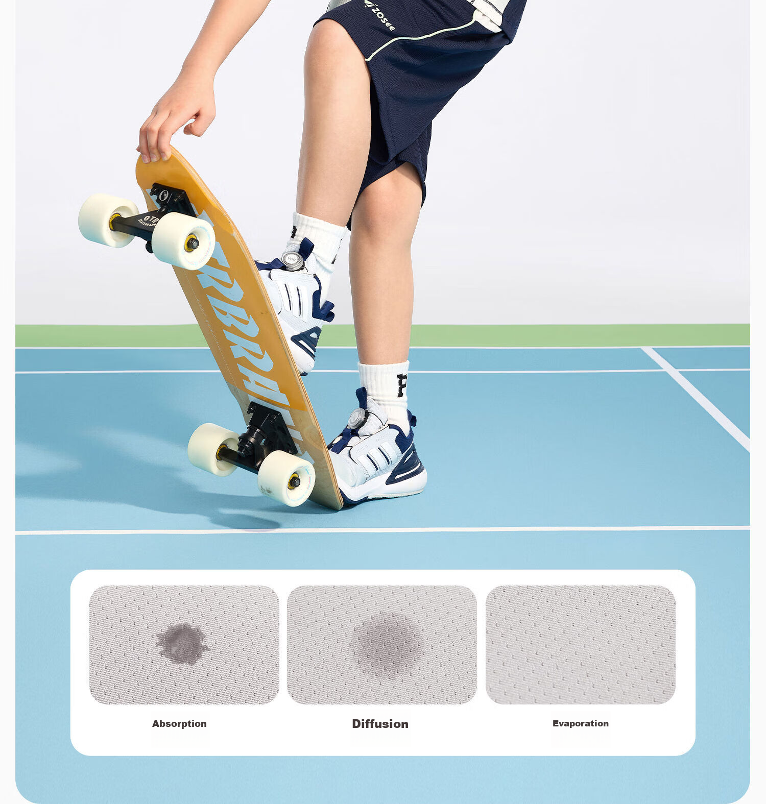 Zuo Xi Boys Short Sleeve Set 2026 Summer Kids Sports Jersey Original Yarn Quick-Dry Mesh Breathable White 130 5
